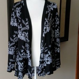 Belldini black and white cardigan sweater - S